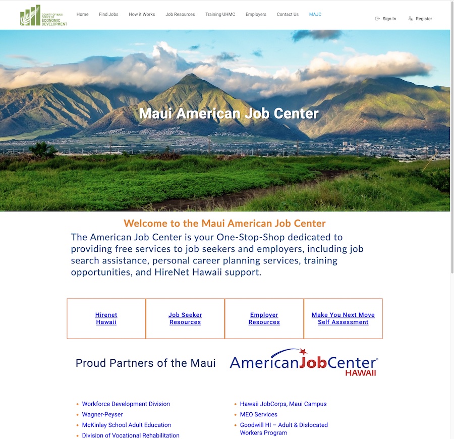 Maui American Job Center Home Page